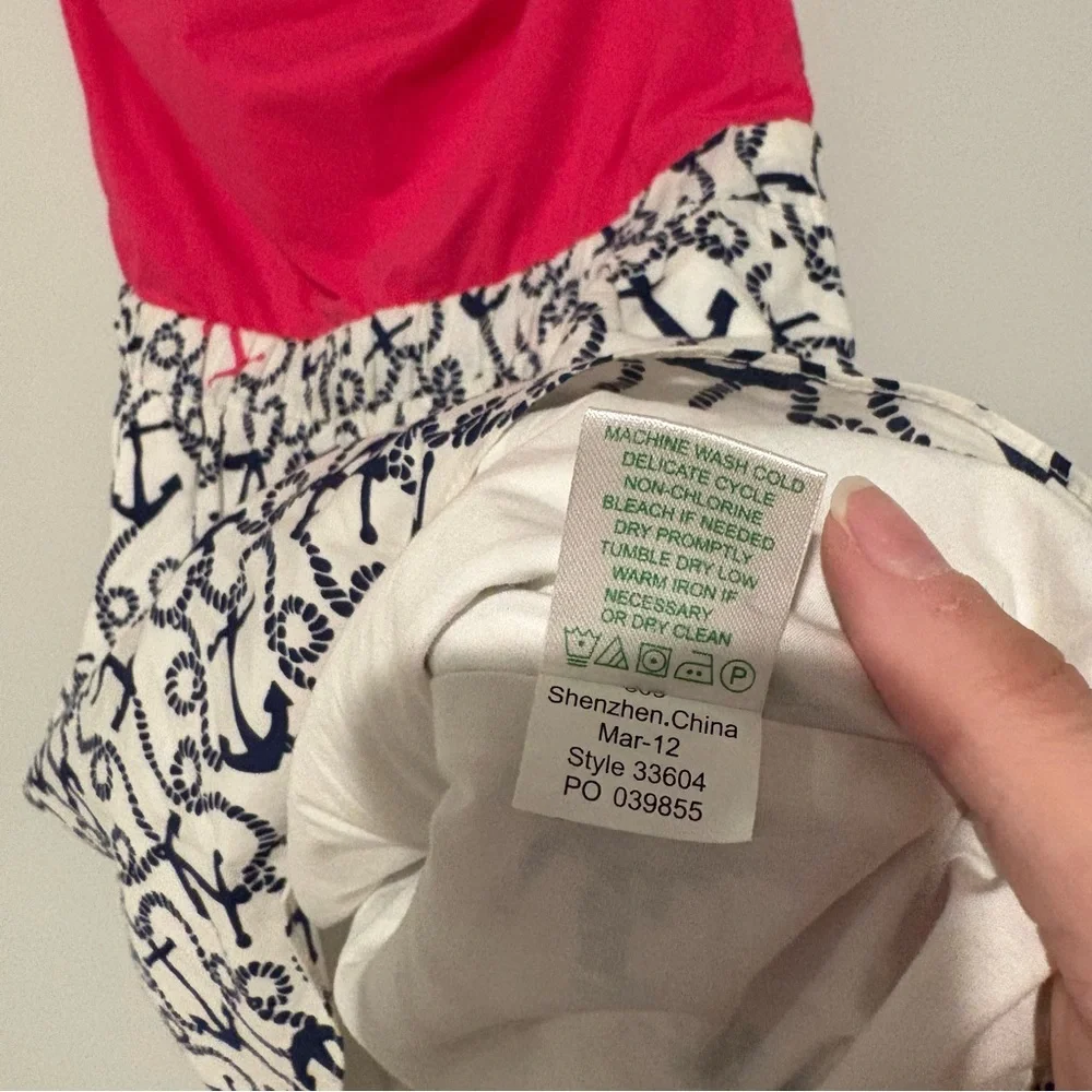 Lilly Pulitzer Esmeralda Dress strapless anchor dress in Ahoy There‎ pink small - Picture 6 of 7